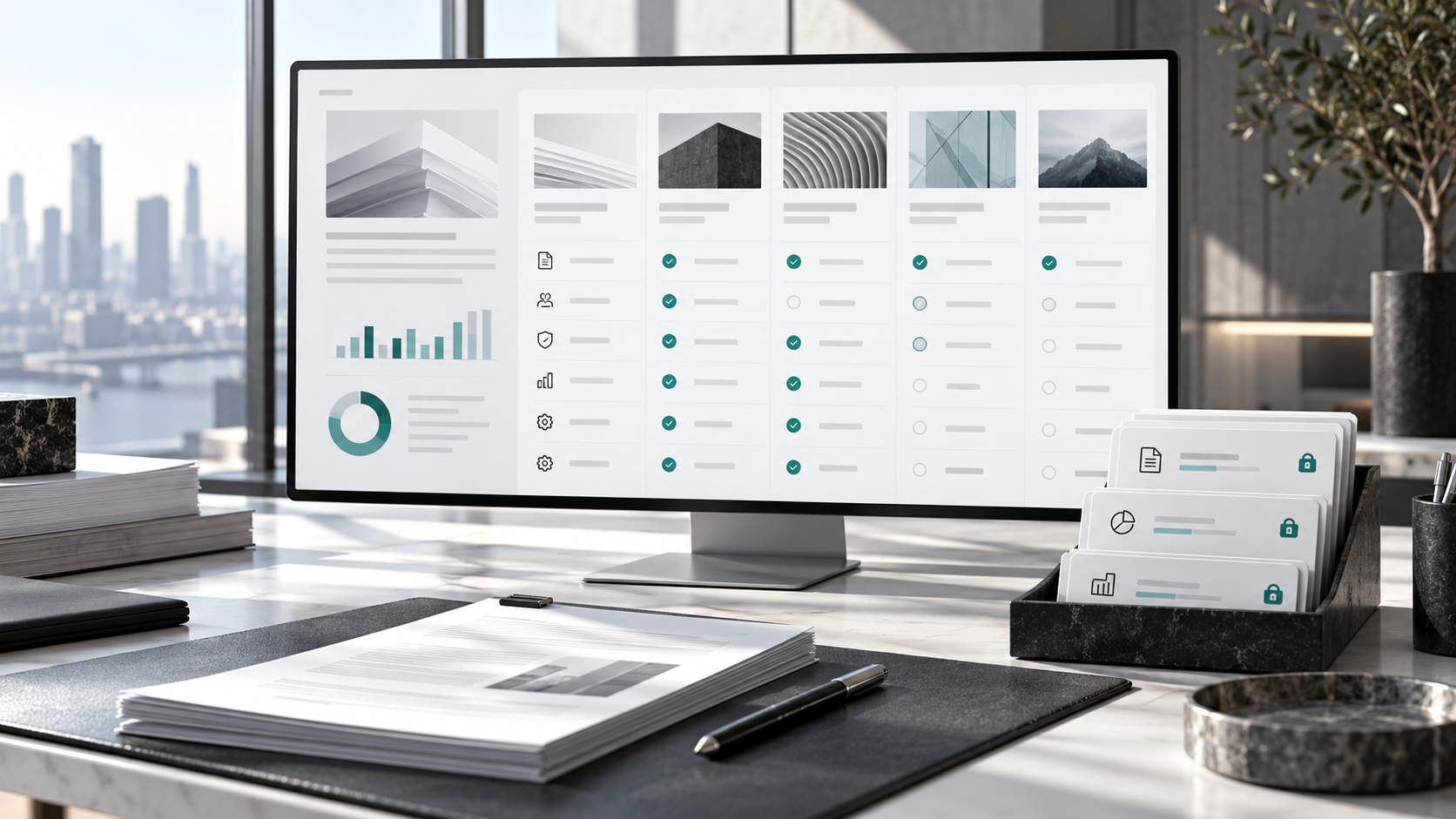 Comparison workspace evaluating modern DocSend alternatives and secure file distribution tools