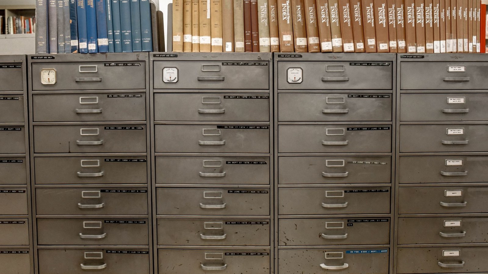 Organized corporate records prepared for controlled digital storage