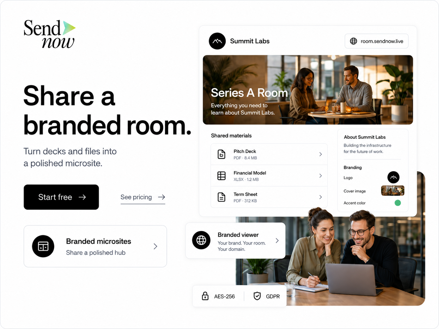 SendNow Deal Rooms