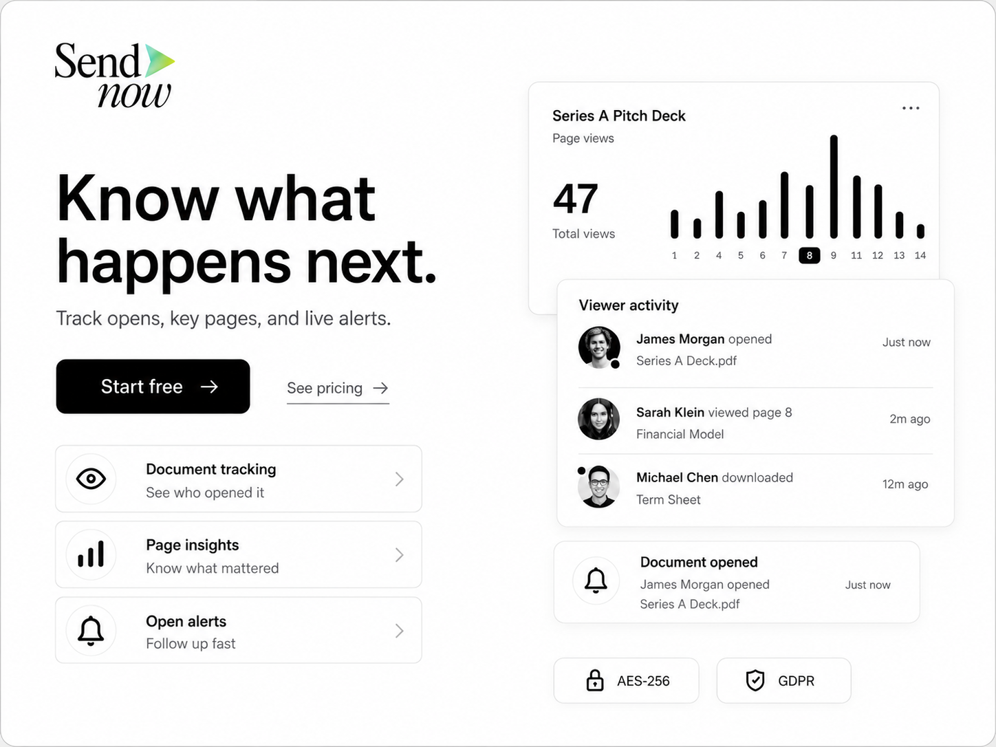 Pitch Deck Tracking Analytics